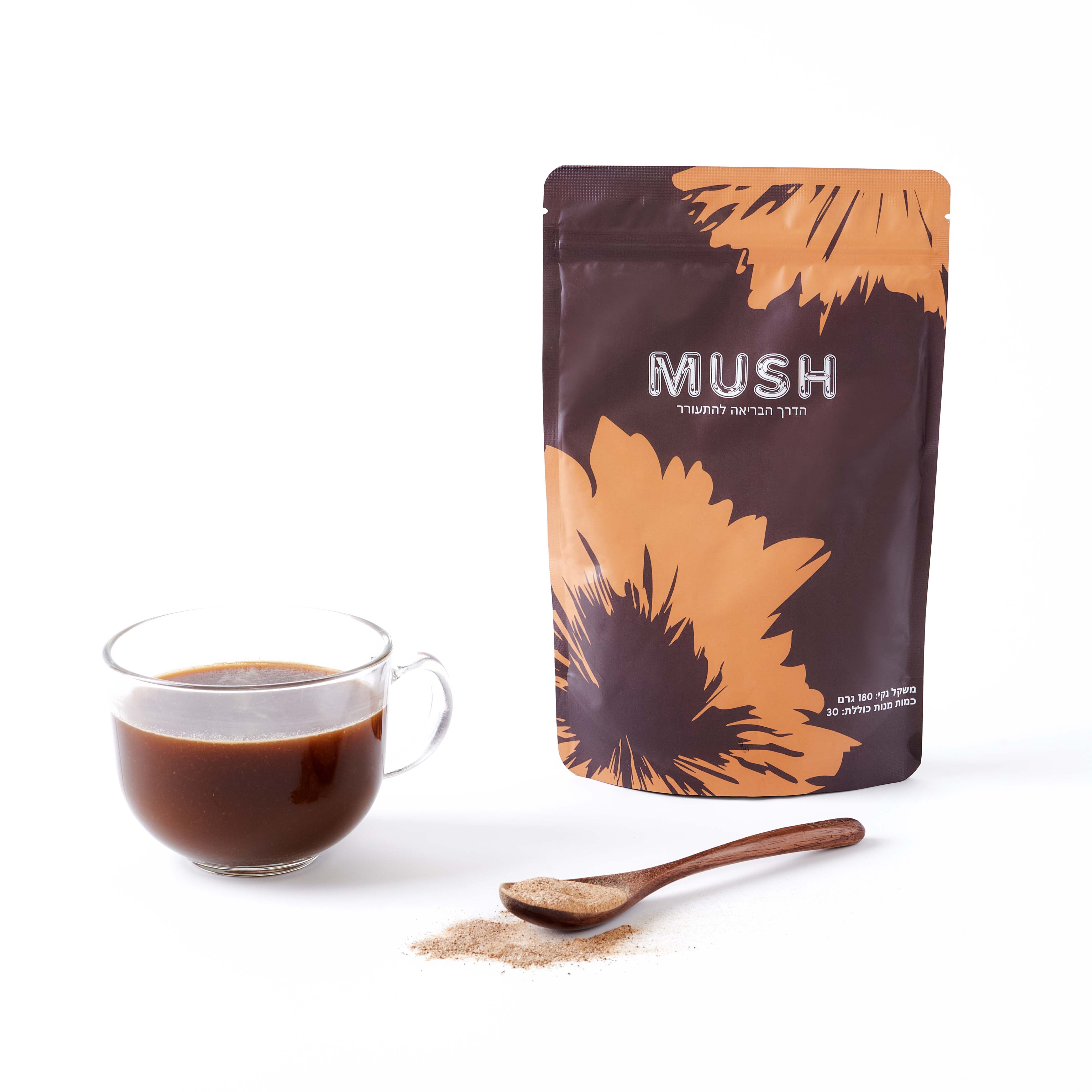 Mush – קפה פטריות אדפטוגניות לשיפור אנרגיה, מיקוד ותחושת בריאות טבעית לאורך היום