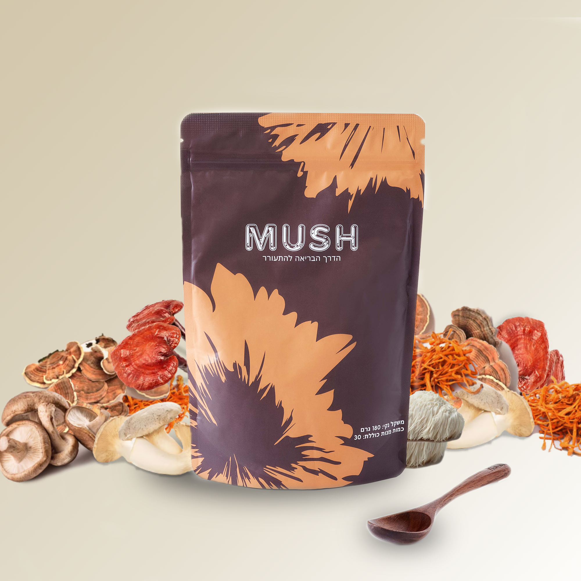 Mush – קפה פטריות אדפטוגניות לשיפור אנרגיה, מיקוד ותחושת בריאות טבעית לאורך היום