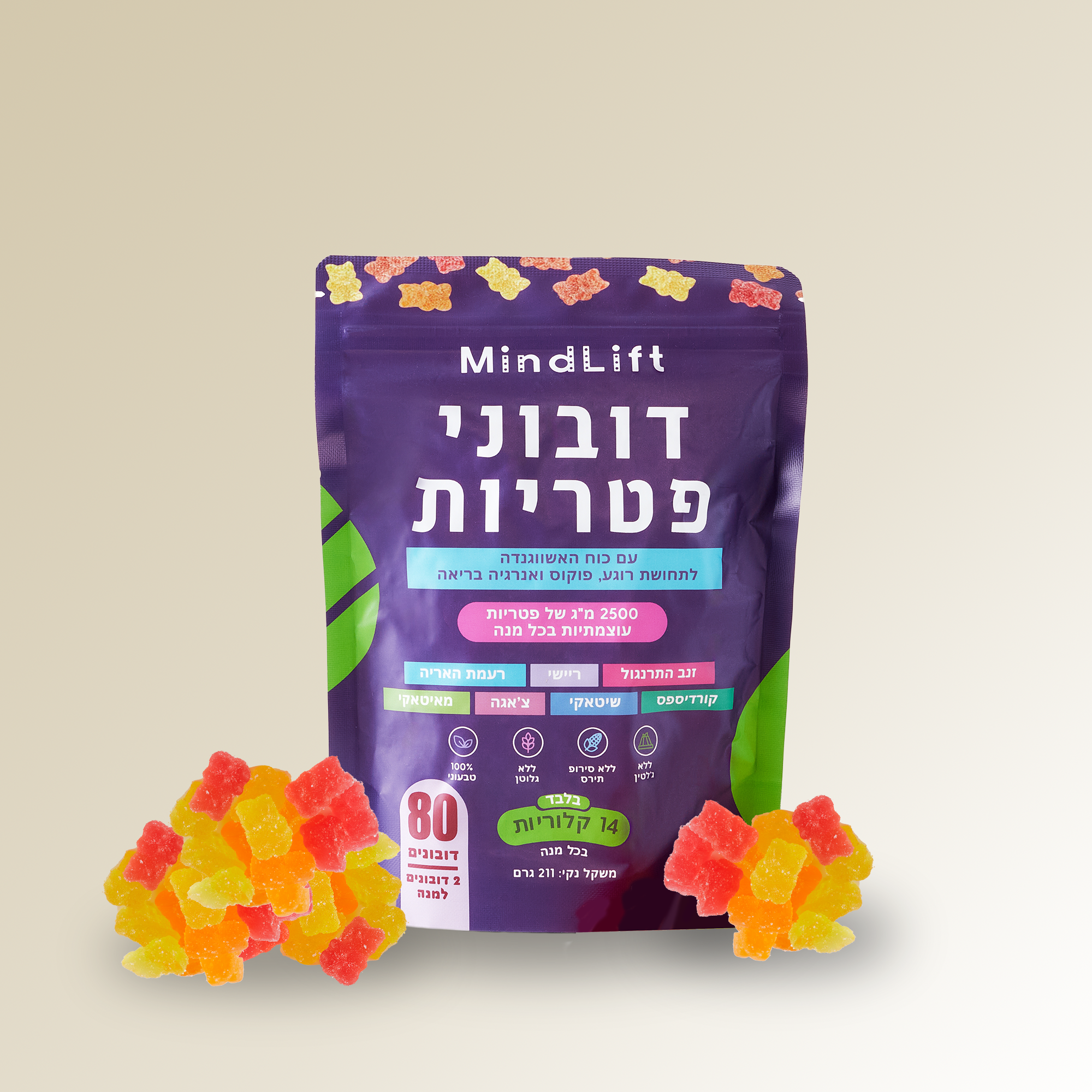 MindLift – הדרך הטעימה והטבעית להפחתת סטרס, חיזוק מערכת החיסון ושיפור המיקוד, האנרגיה והחיוניות לאורך היום